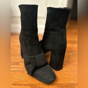 Ava & Aiden Women’s Black Suede Heels Boots Size US 8/EU 39